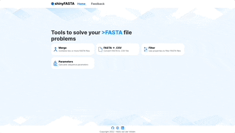 Shiny FASTA Processor screenshot