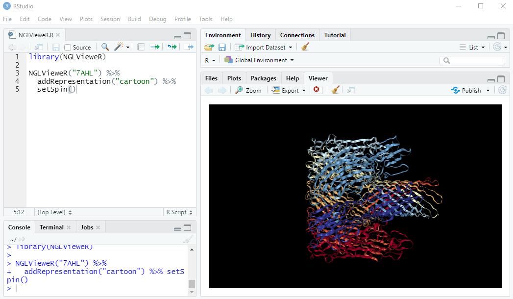 Shiny NGLVieweR - Protein Structures in the Browser screenshot